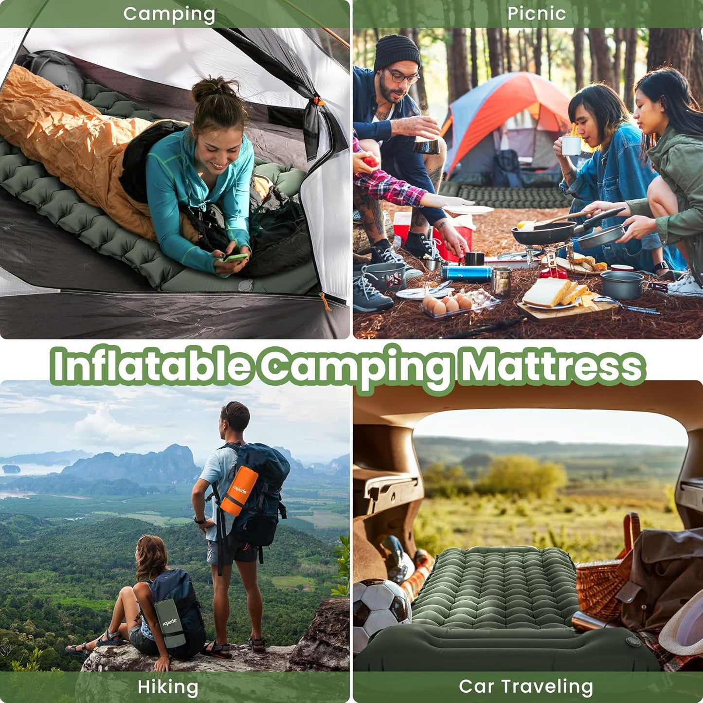 Matelas gonflable de camping ROPODA