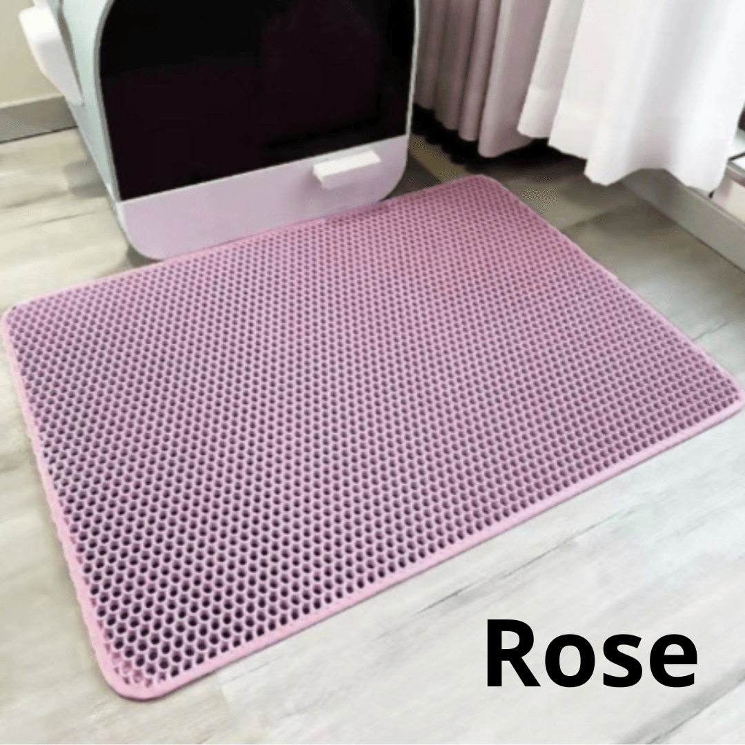Tapis hygiénique collecteur de litière pour chats