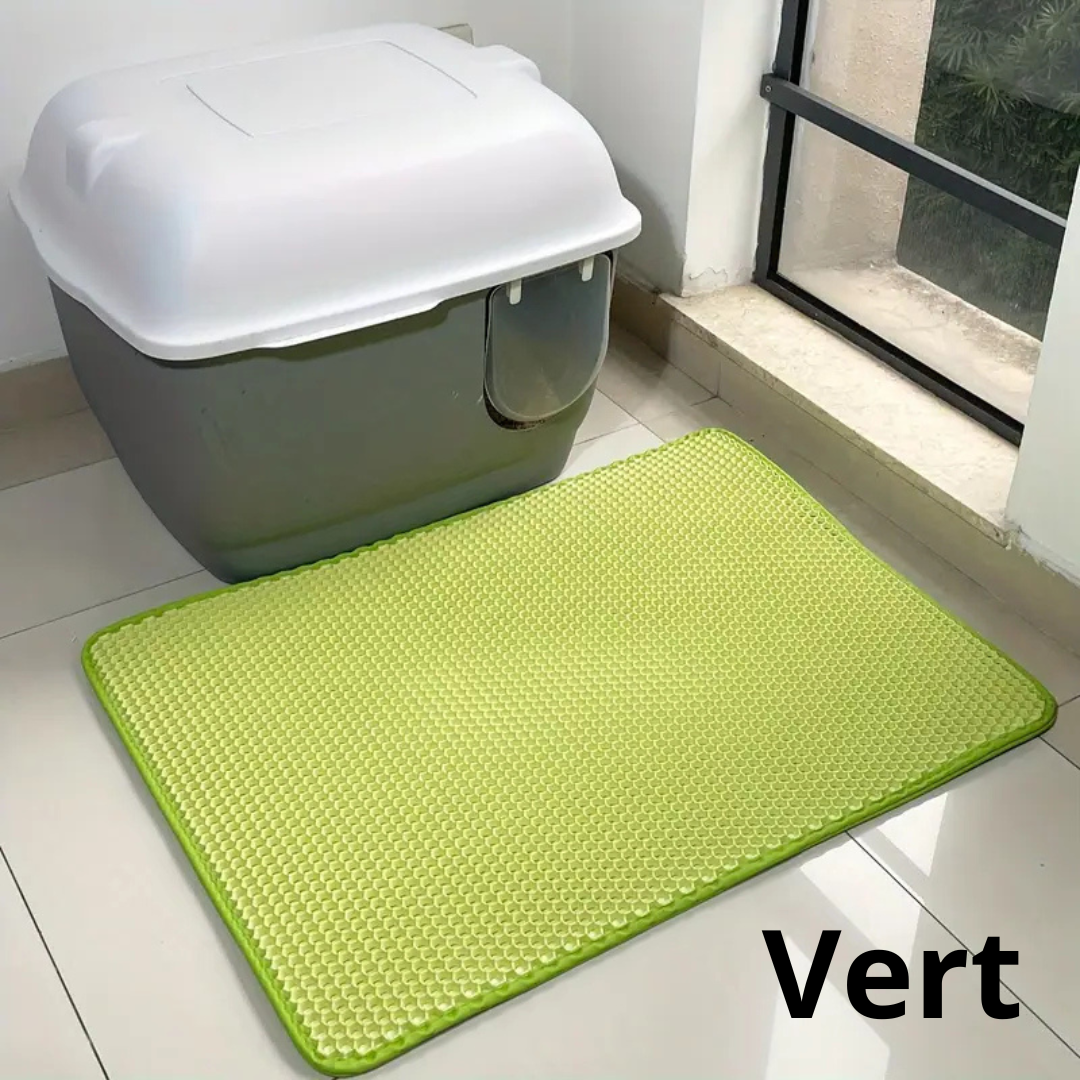 Tapis hygiénique collecteur de litière pour chats