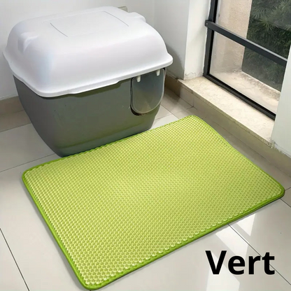 Tapis hygiénique collecteur de litière pour chats