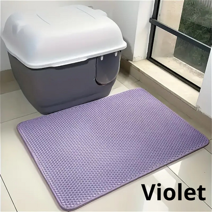 Tapis hygiénique collecteur de litière pour chats