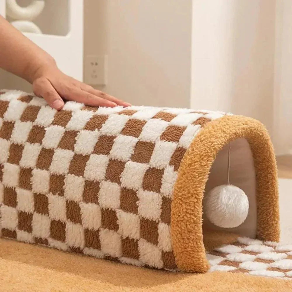 Tunnel tapis pour chats