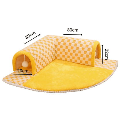 Tunnel tapis pour chats