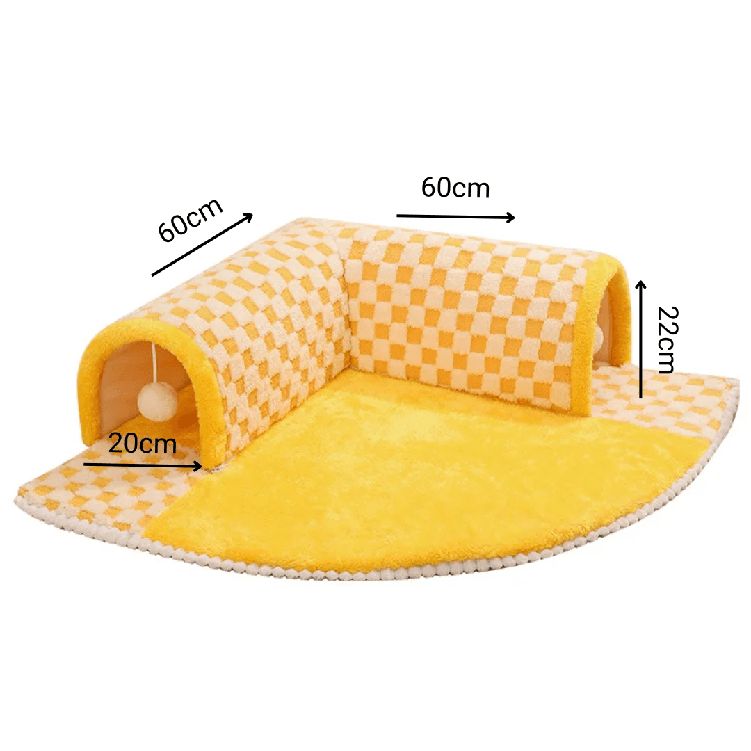 Tunnel tapis pour chats