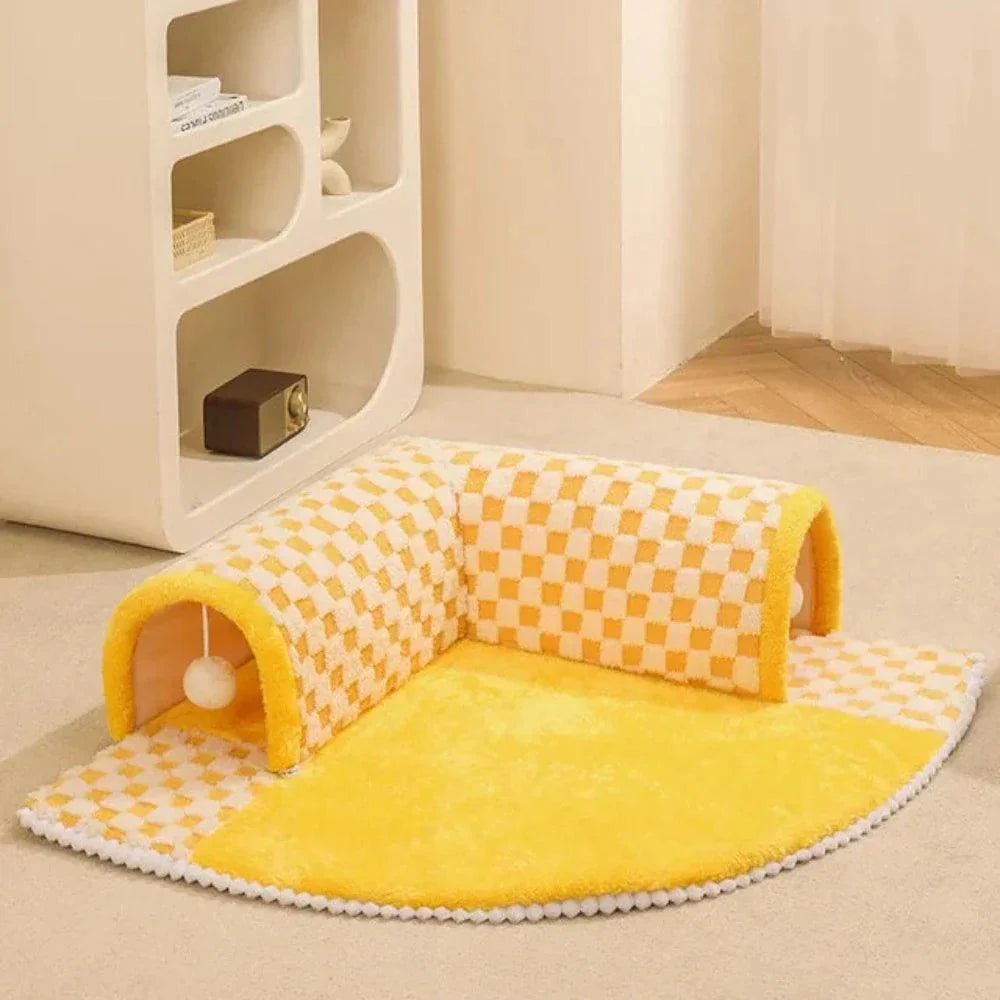 Tunnel tapis pour chats