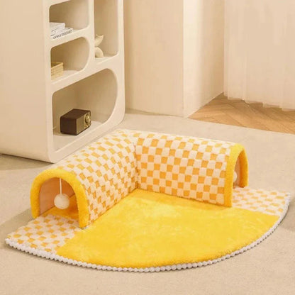Tunnel tapis pour chats