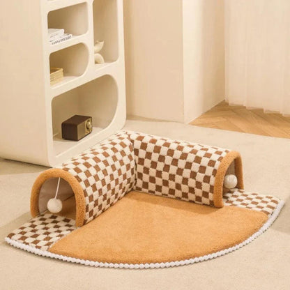 Tunnel tapis pour chats
