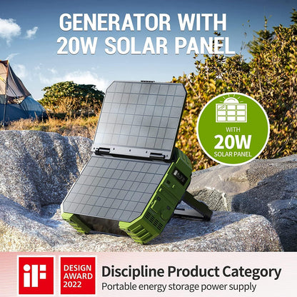 Centrale électrique portable avec panneau solaire de 30 W