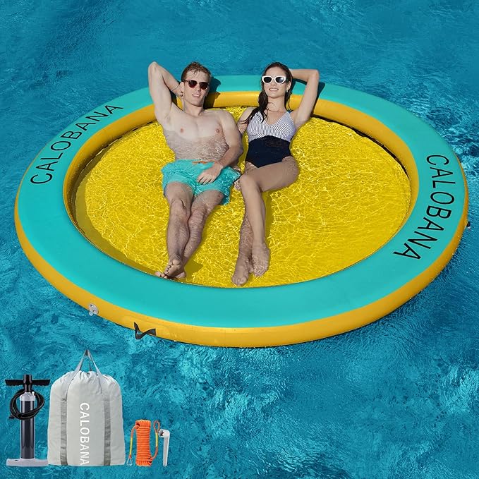 C CALOBANA - Hamaca inflable redonda flotante para agua