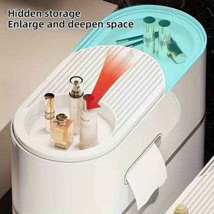 3 4 layer white seam drawing cabinet   put paper towel storage rack organizer multi functional household locker for the bathroom   room and   a   of household storage toilet paper storage containers 3