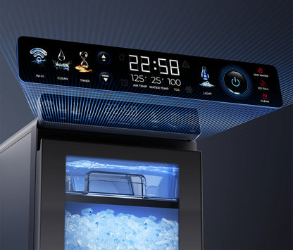 Mistalo Macchina per Ghiaccio Nugget con Pannello Smart LED