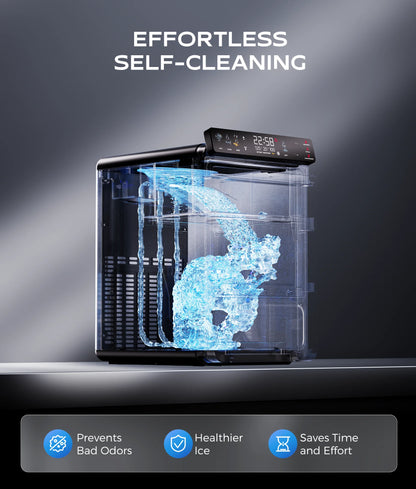 Mistalo Macchina per Ghiaccio Nugget con Pannello Smart LED