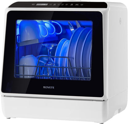 Lavastoviglie portatile da banco – Compatta 5L, 5 programmi, asciugatura ad aria 🍽️✨