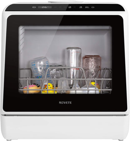Lavastoviglie portatile da banco – Compatta 5L, 5 programmi, asciugatura ad aria 🍽️✨