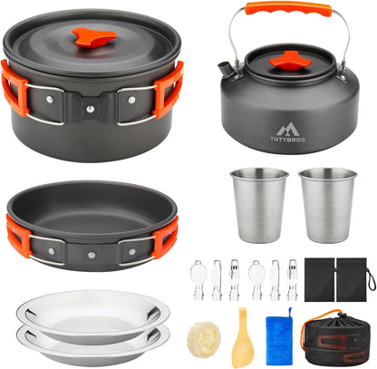 Borsa da campeggio + kit da cucina da campeggio con fornello portatile 🏕️