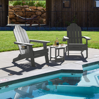 Miranda Foldable Adirondack Chairs with Cup Holders