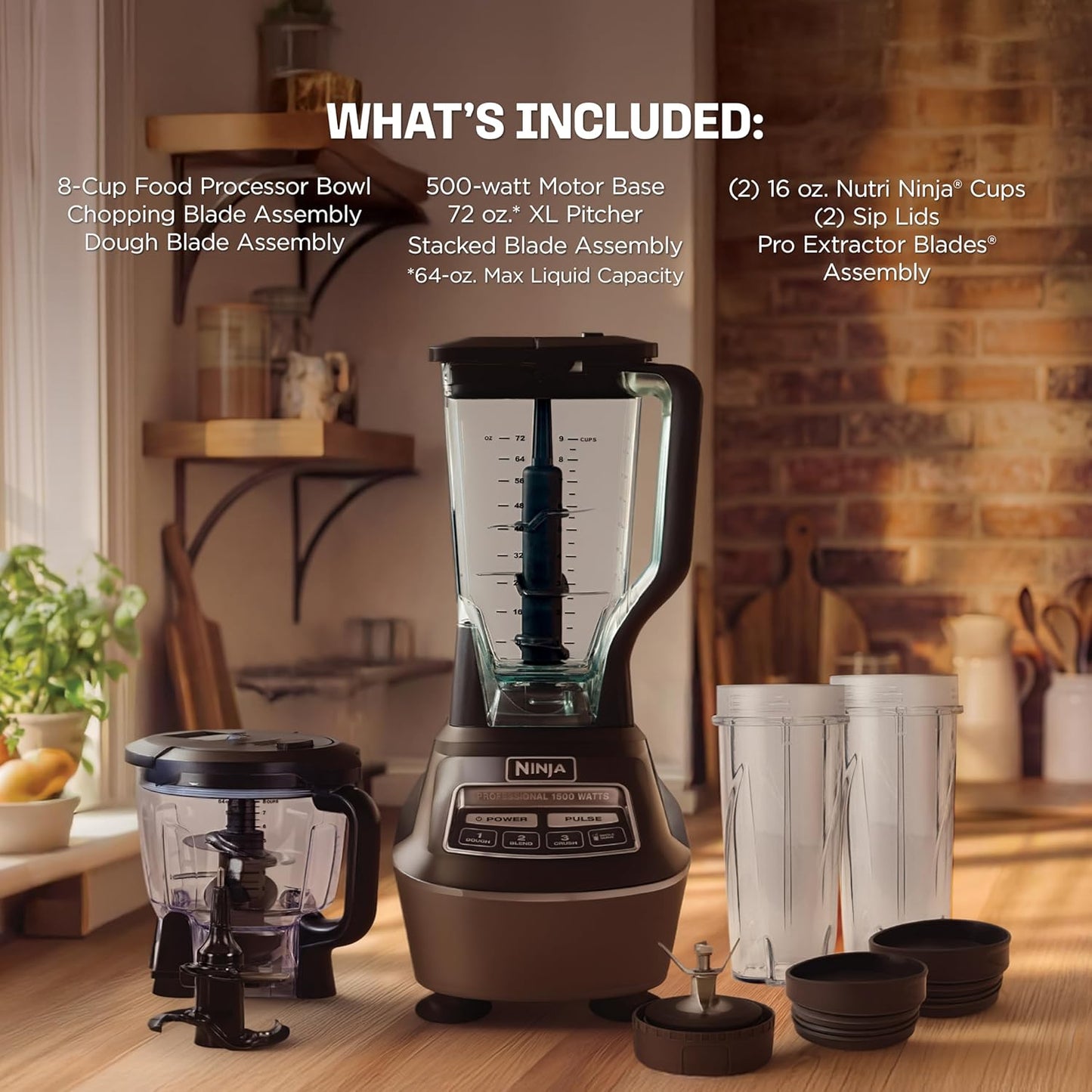 Frullatore multifunzione e robot da cucina completo per smoothie