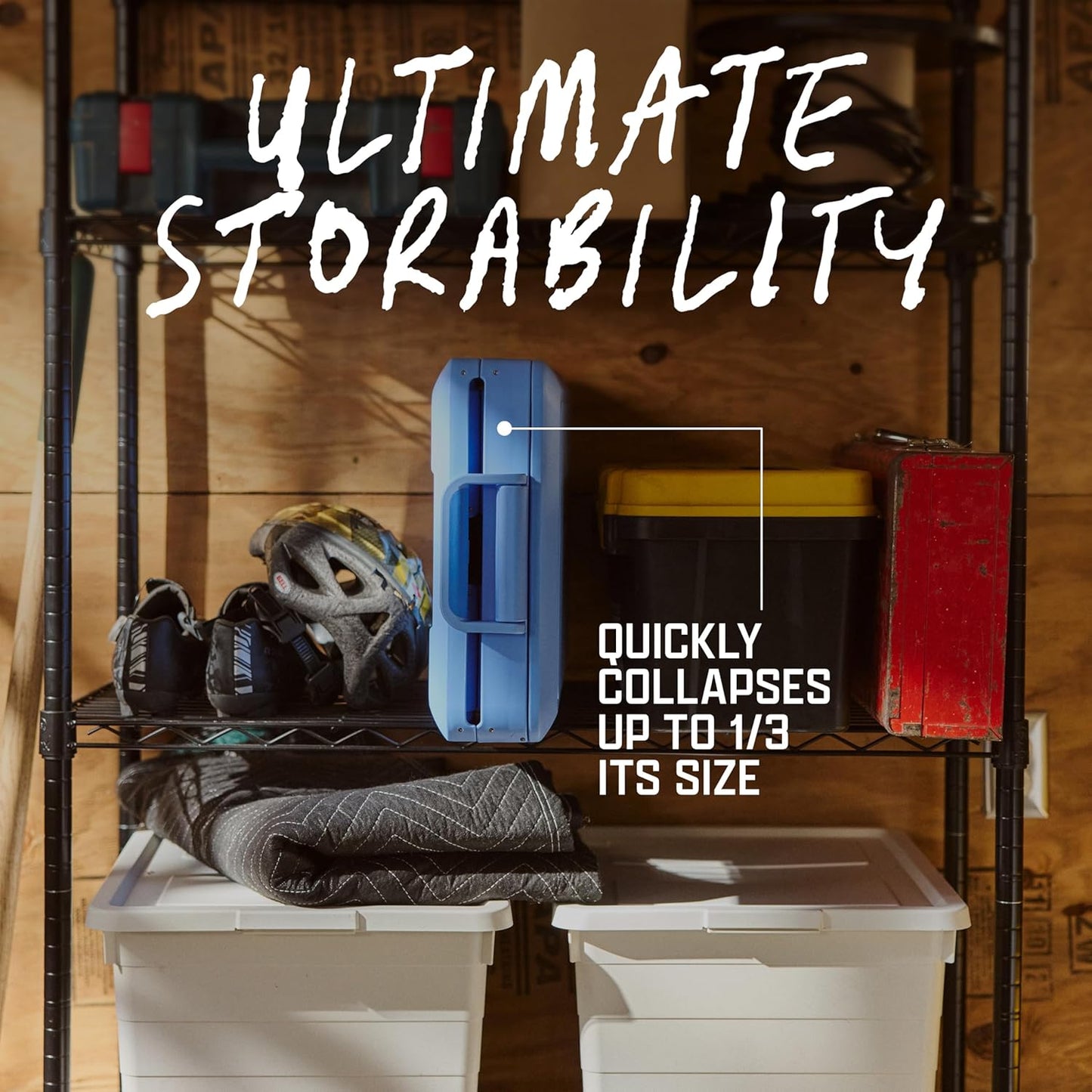 Coleman Snap ‘N Go 45QT Borsa Frigo Rigida Pieghevole – 55H Freddo, Fodera Removibile 🧊