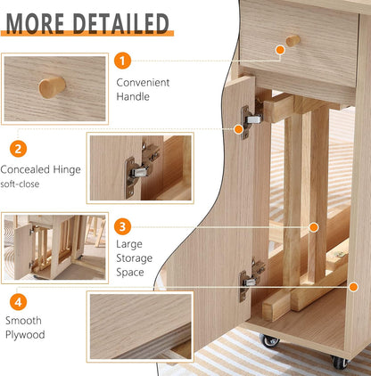 FlexiLeaf Farmhouse Dining Table