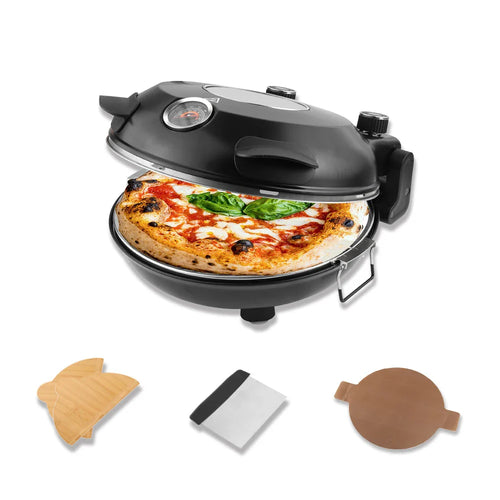 YIBAKE Elektrischer Pizzaofen 12 Zoll