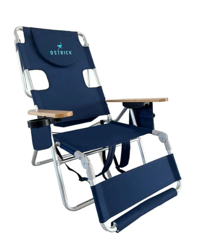 Sedia da spiaggia reclinabile portatile 3 in 1 con borsa termica