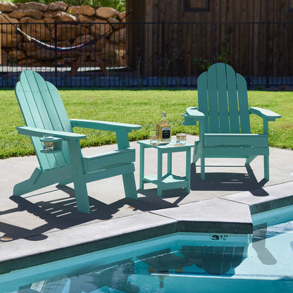 Miranda Foldable Adirondack Chairs with Cup Holders